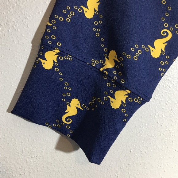 Seahorse Novelty Print Jacket Navy Gold UPF 50 - L - Picture 9 of 16